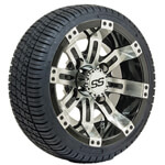 Set of 4 GTW Tempest Wheels with Fusion Street Tires - 10 Inch