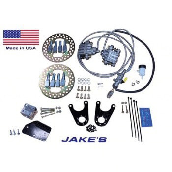 JakesLiftKits.com; 1981-08.5 Club Car DS - Jakes Front Disc Brake Kit with Spindle Lift